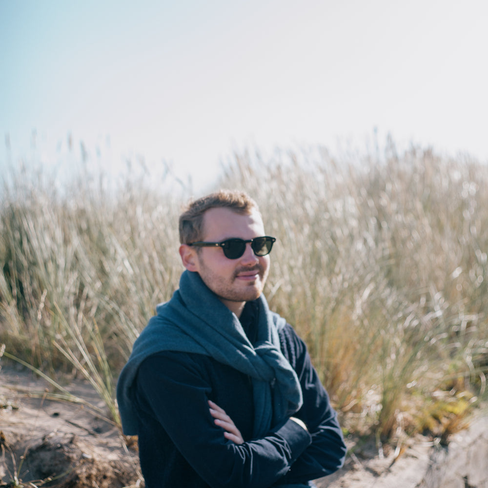 
                  
                    One Piece Collar Shirt in Navy Blue Micro Corduroy
                  
                