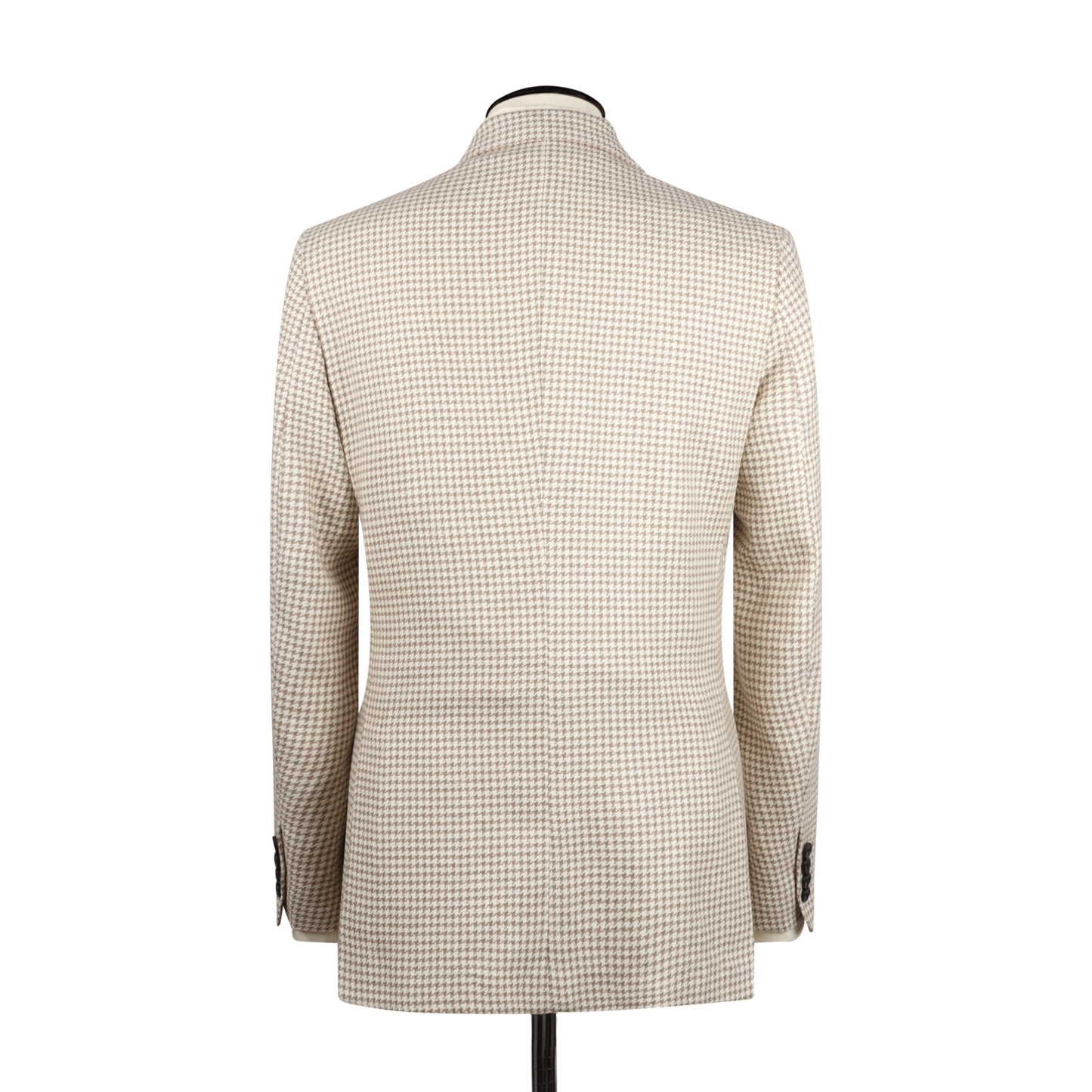 
                  
                    Single Breasted Notch Jacket in Cream Houndstooth
                  
                