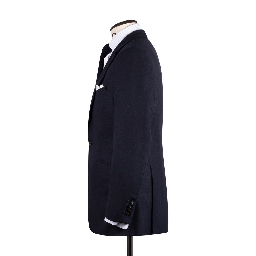 Single Breasted Notch Lapel Suit in Navy Flannel – Cad & The Dandy Single Breasted Notch Lapel Suit in Navy Flannel – Cad & The Dandy