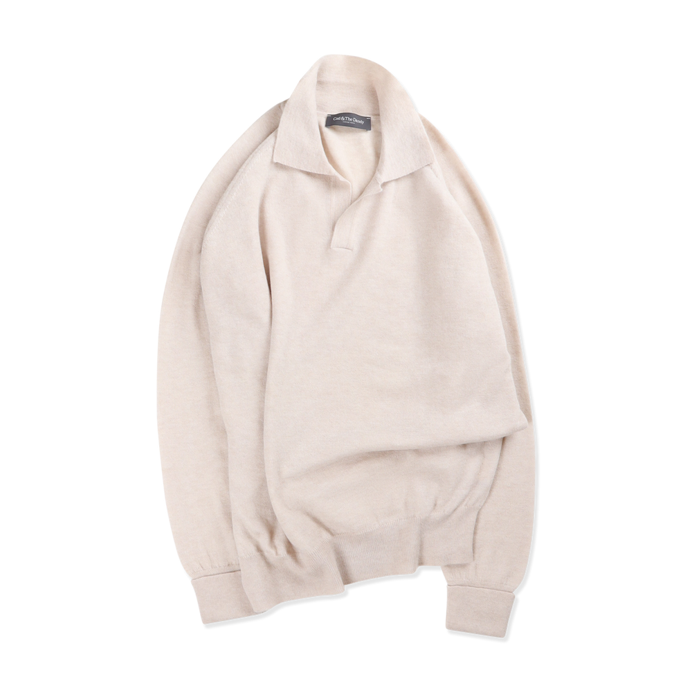 
                  
                    Polo Neck Jumper in Cedar
                  
                