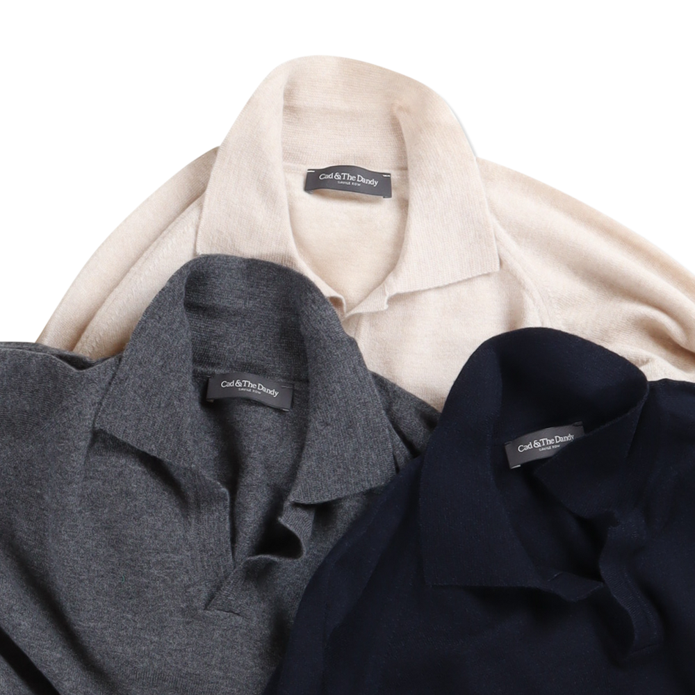 
                  
                    Polo Neck Jumper in Midnight
                  
                