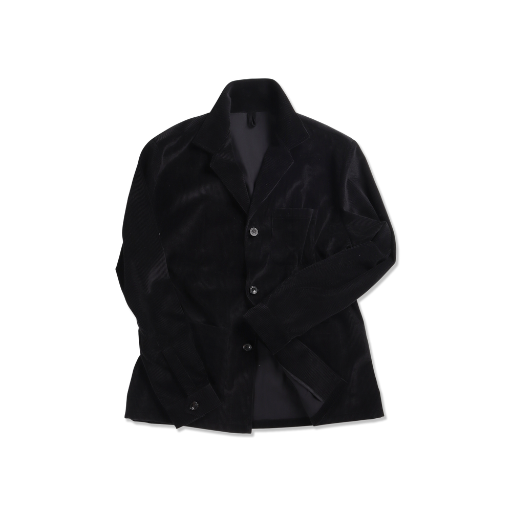 Painters Jacket in Black Corduroy