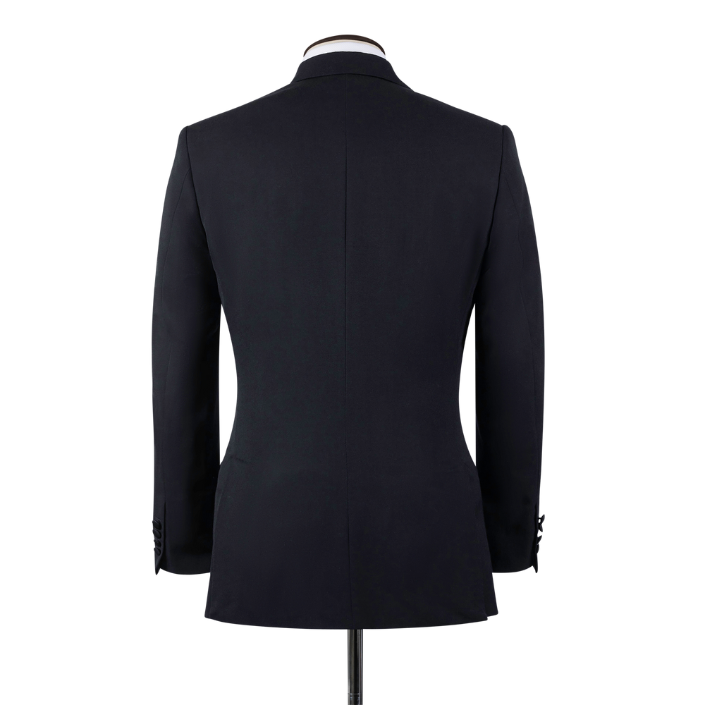 
                  
                    Peak Lapel Dinner Suit In Black Barathea
                  
                