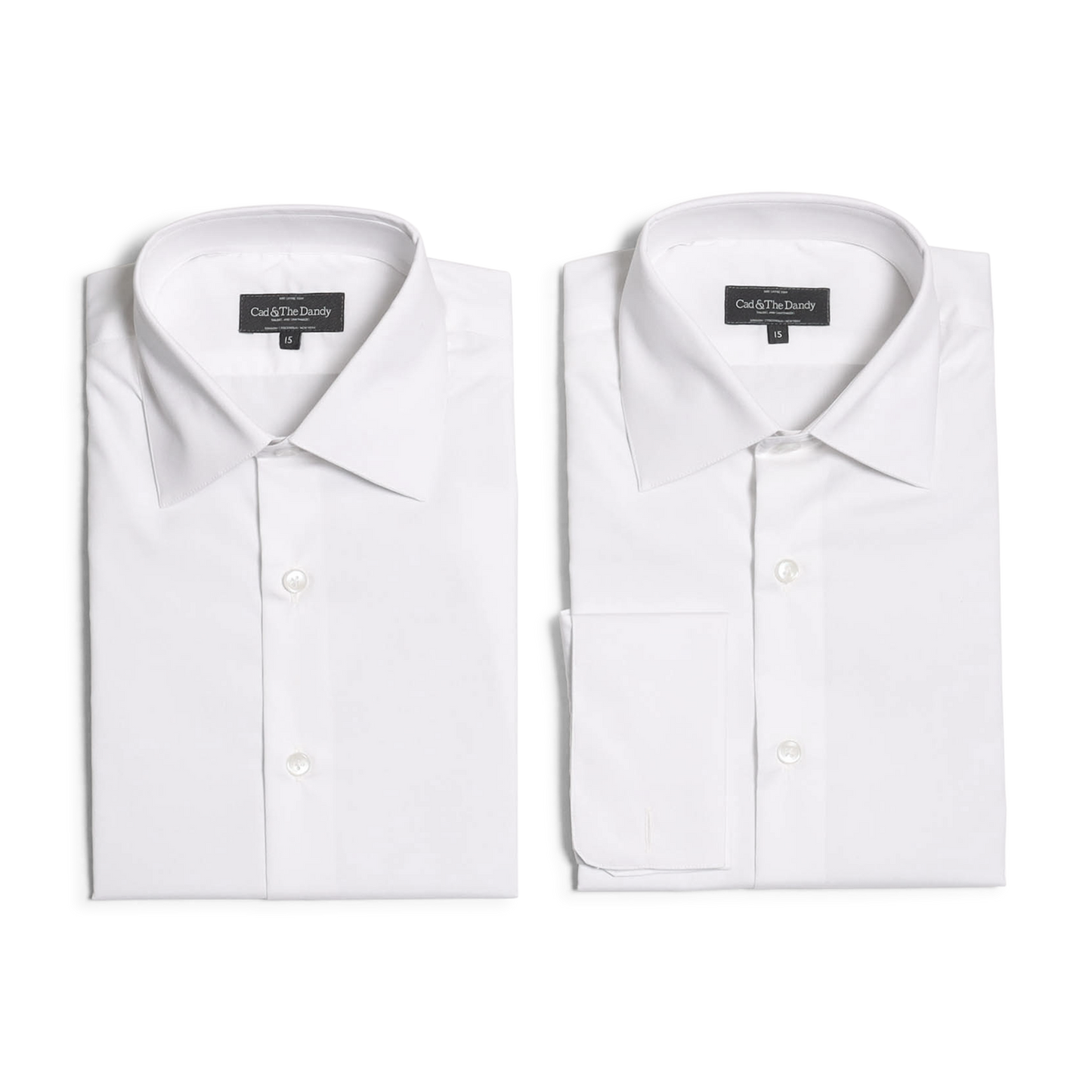 
                  
                    Classic Collar, Single Cuff Shirt in White Poplin
                  
                