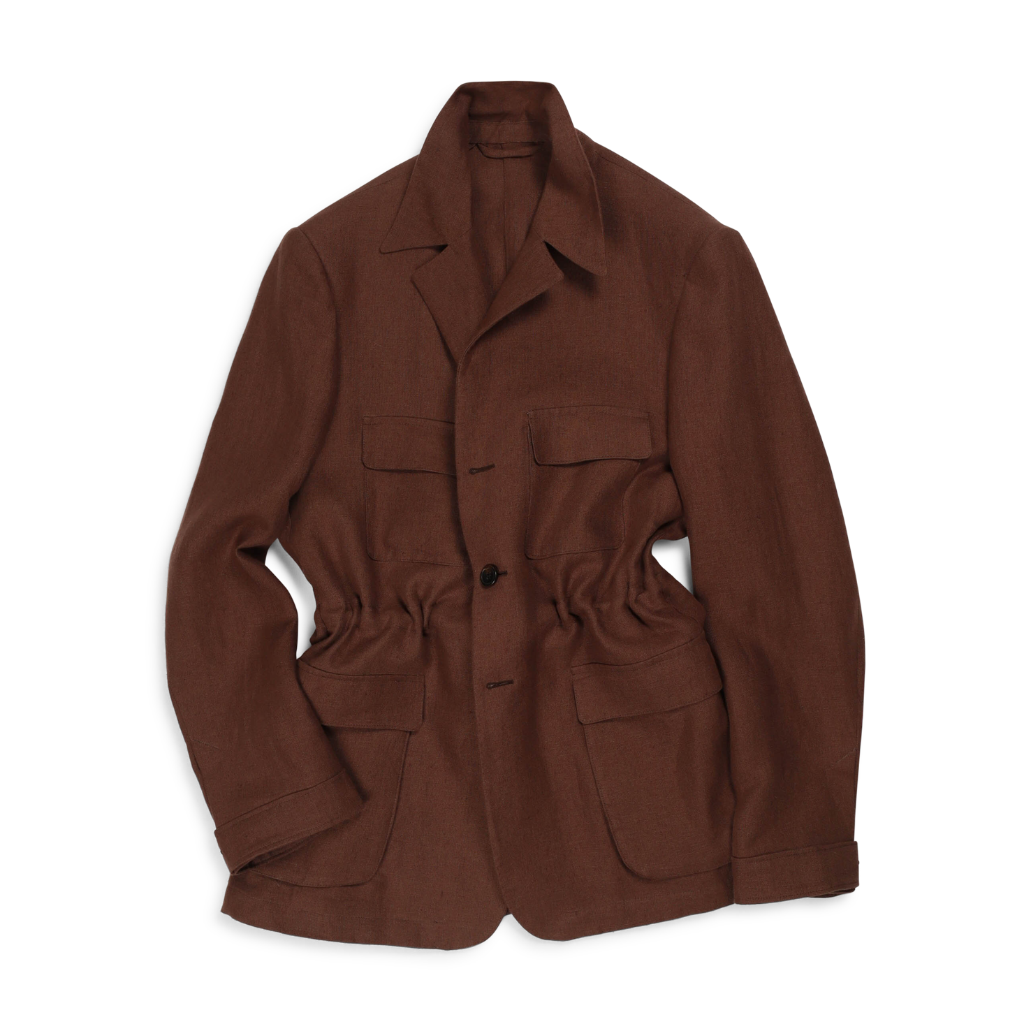 Safari Jacket in Chocolate Brown Linen – Cad & The Dandy Savile Row