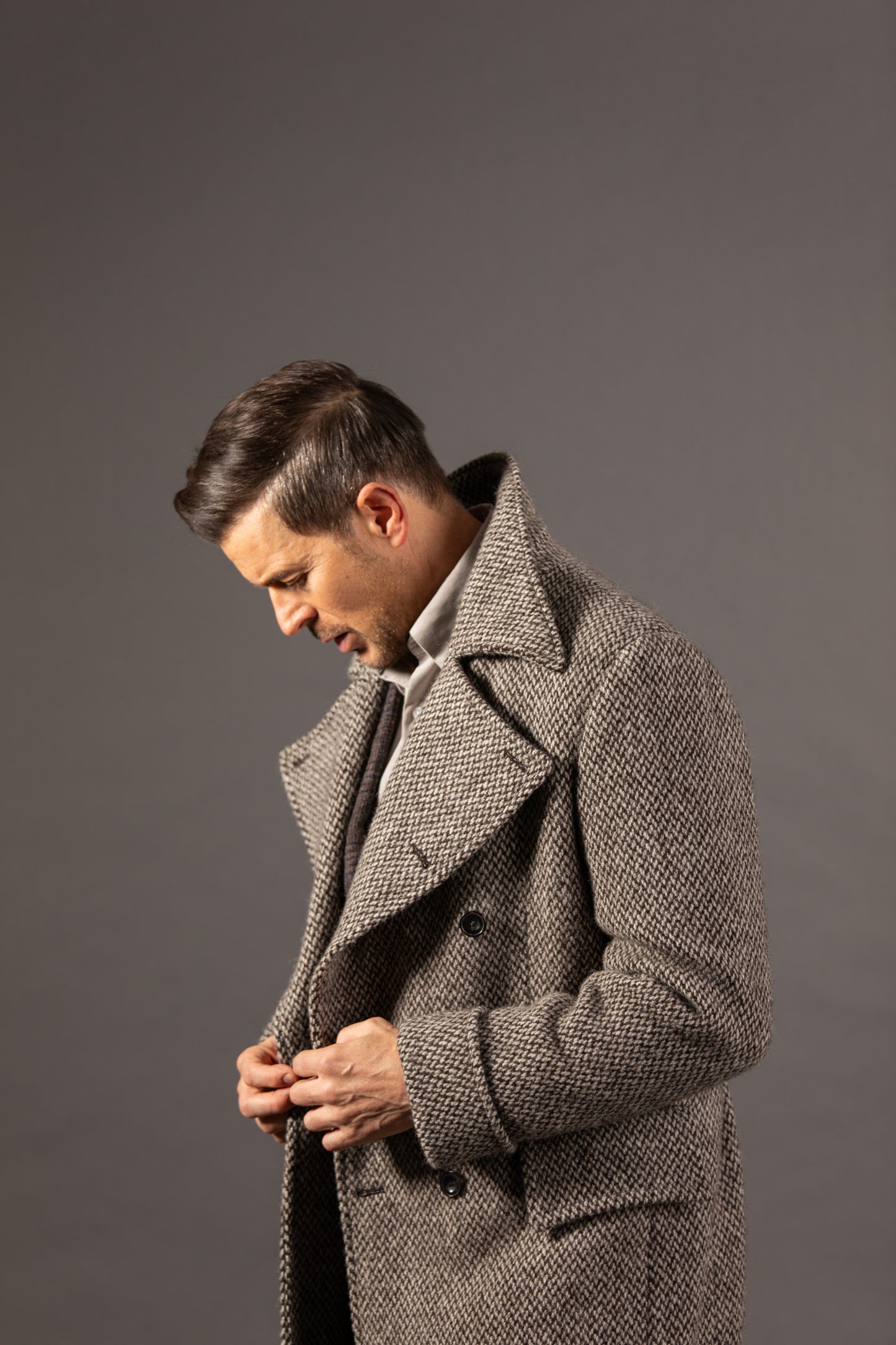 
                  
                    Greatcoat in Cream Barlycorn
                  
                