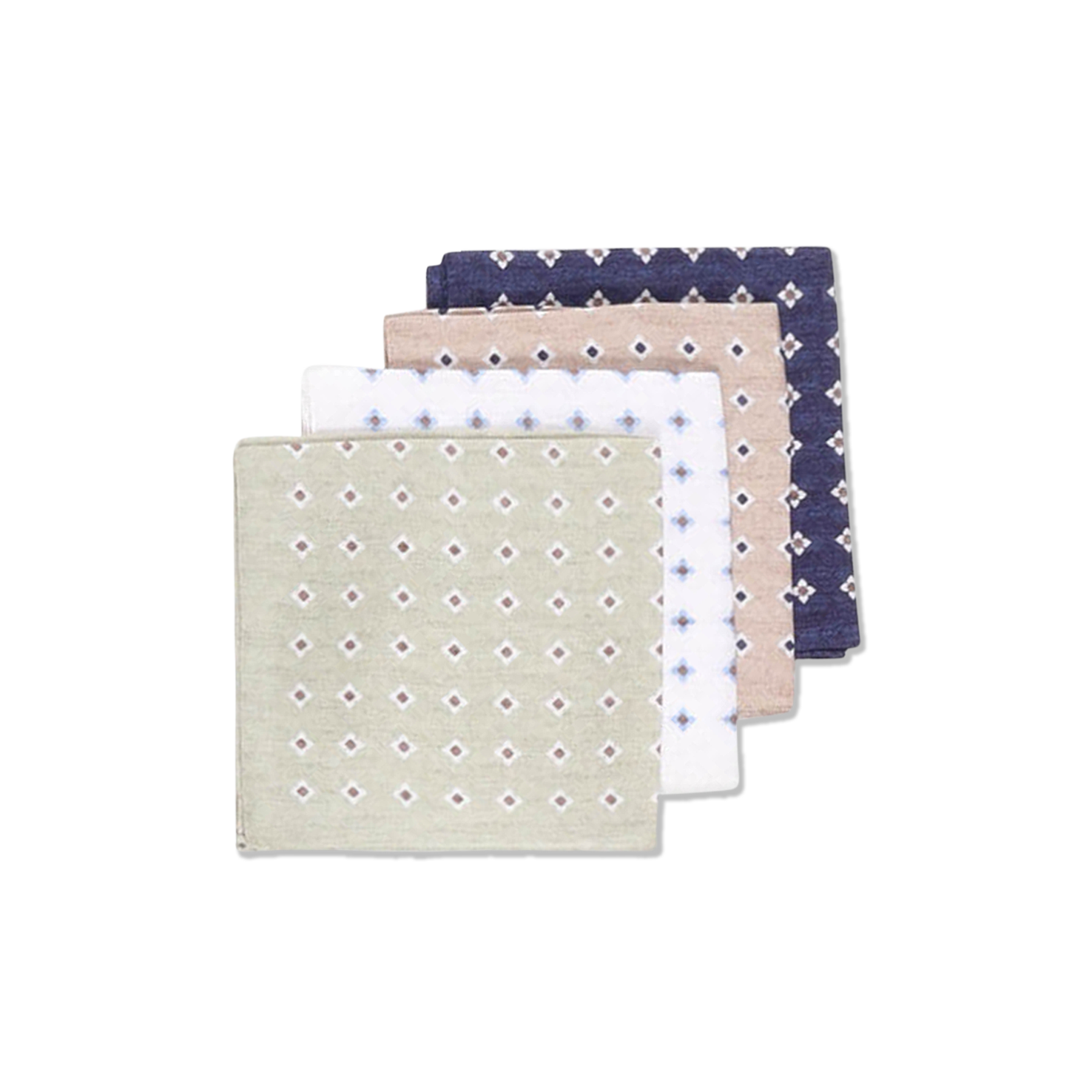 Pocket Square in Printed Navy Linen – Cad & The Dandy Savile Row
