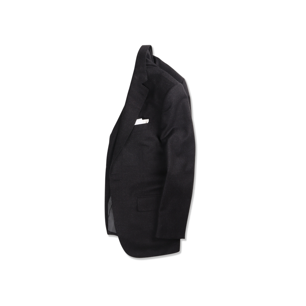 
                  
                    Single Breasted Notch Suit in Grey Flannel
                  
                