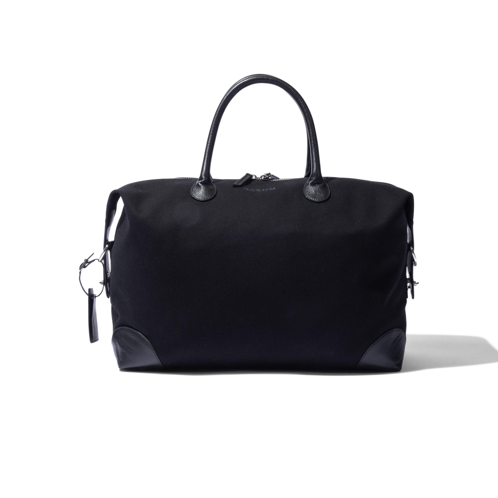 
                  
                    Small Weekend Bag in Black Canvas
                  
                