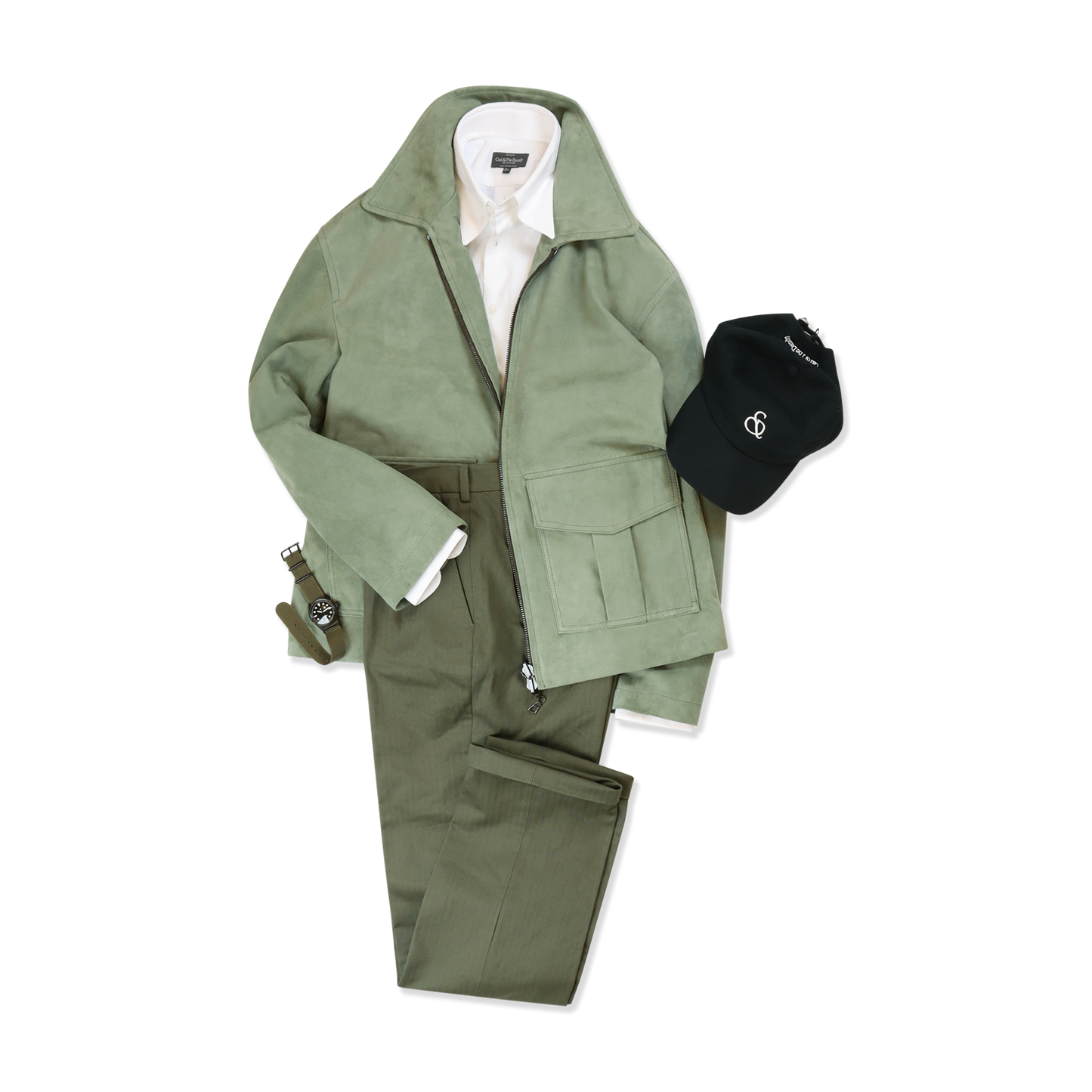 
                  
                    Flight Jacket in Mint Green
                  
                