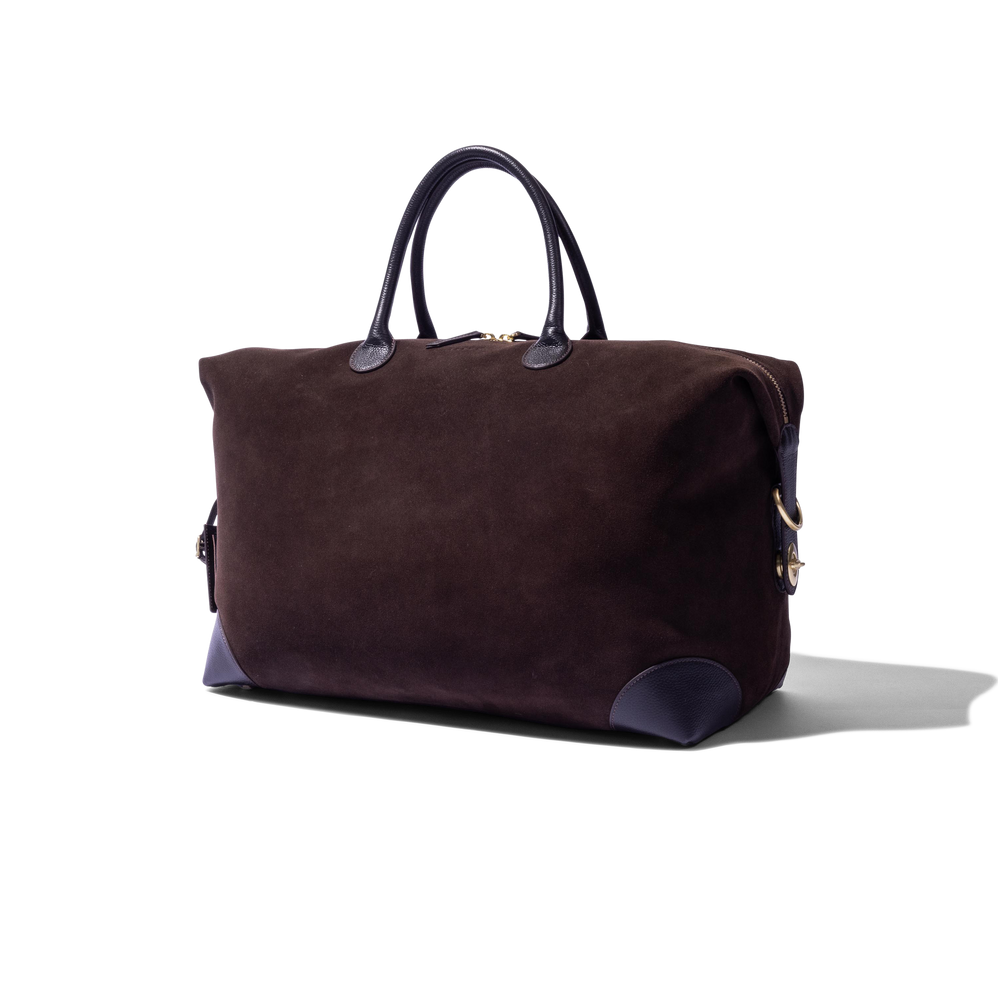 Weekend Bag in Brown Suede