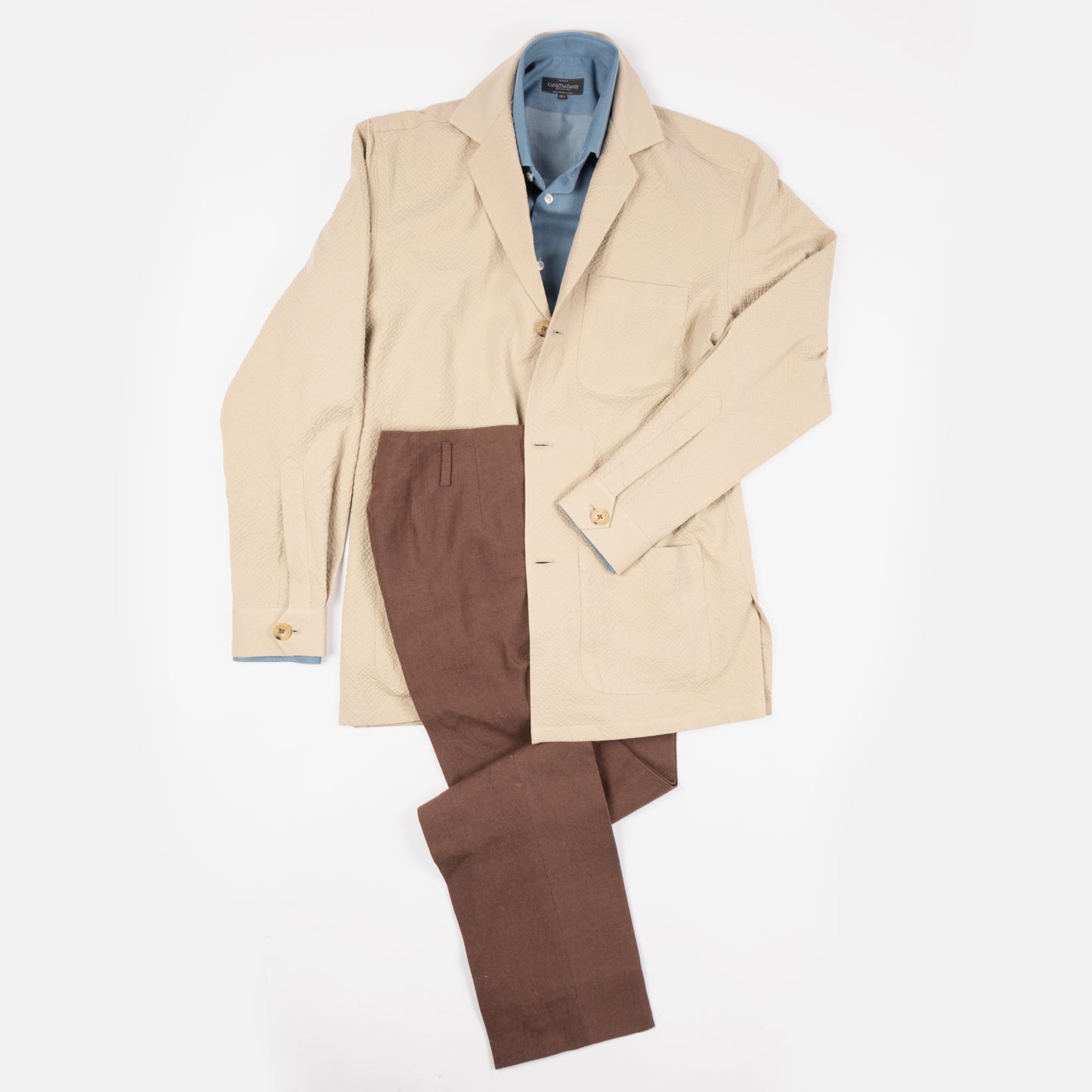 
                  
                    Hollywood Top Trousers in Cocoa Linen
                  
                