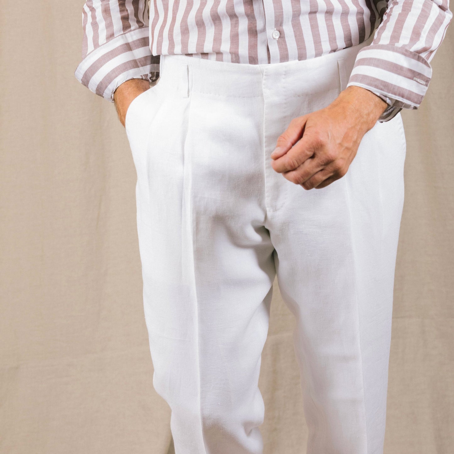 
                  
                    Hollywood Top Trousers in Crisp White
                  
                