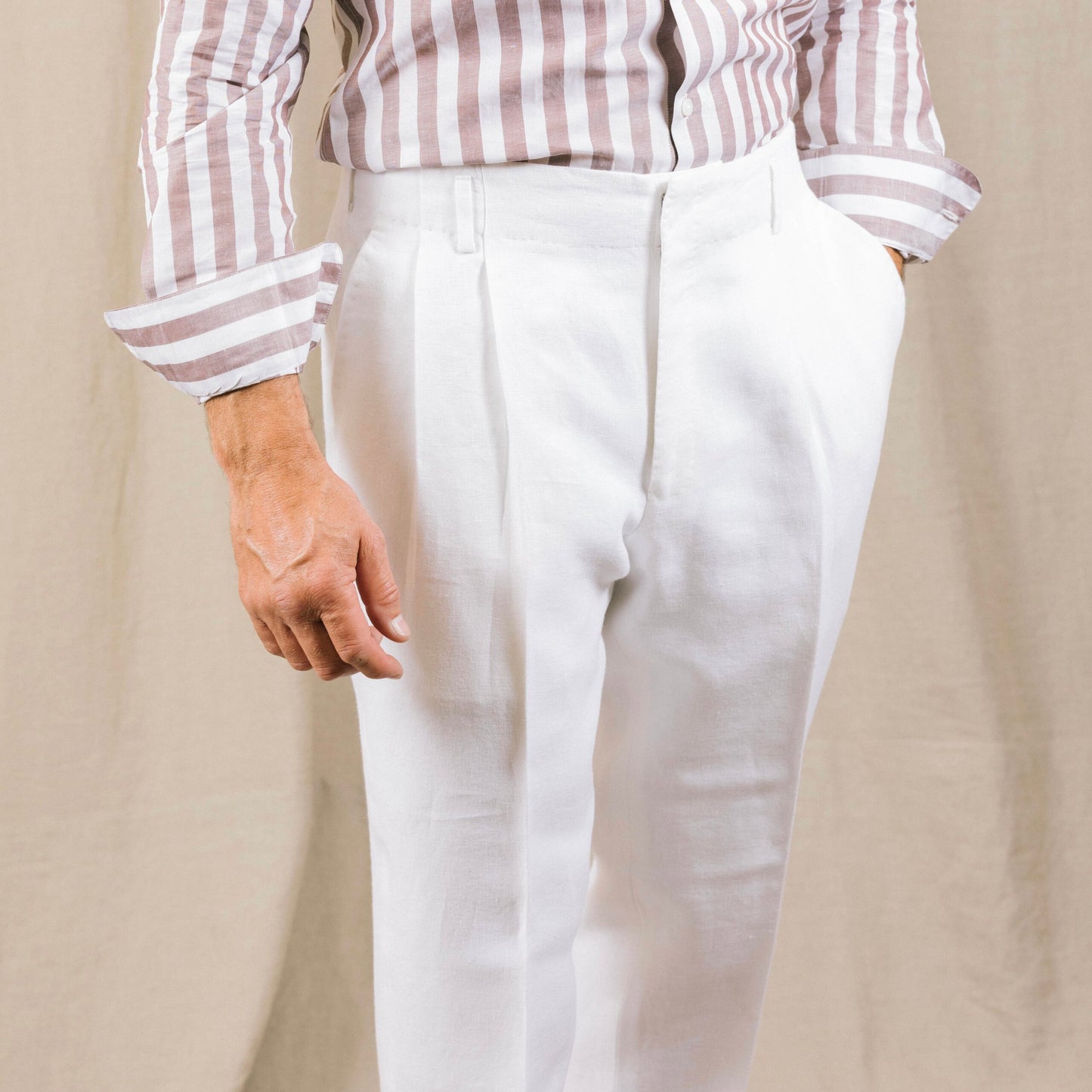 
                  
                    Hollywood Top Trousers in Crisp White
                  
                